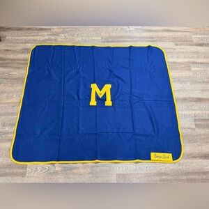 Vintage 1950s Butwin University of Michigan Stadium Blanket Wool 68” Mid Century